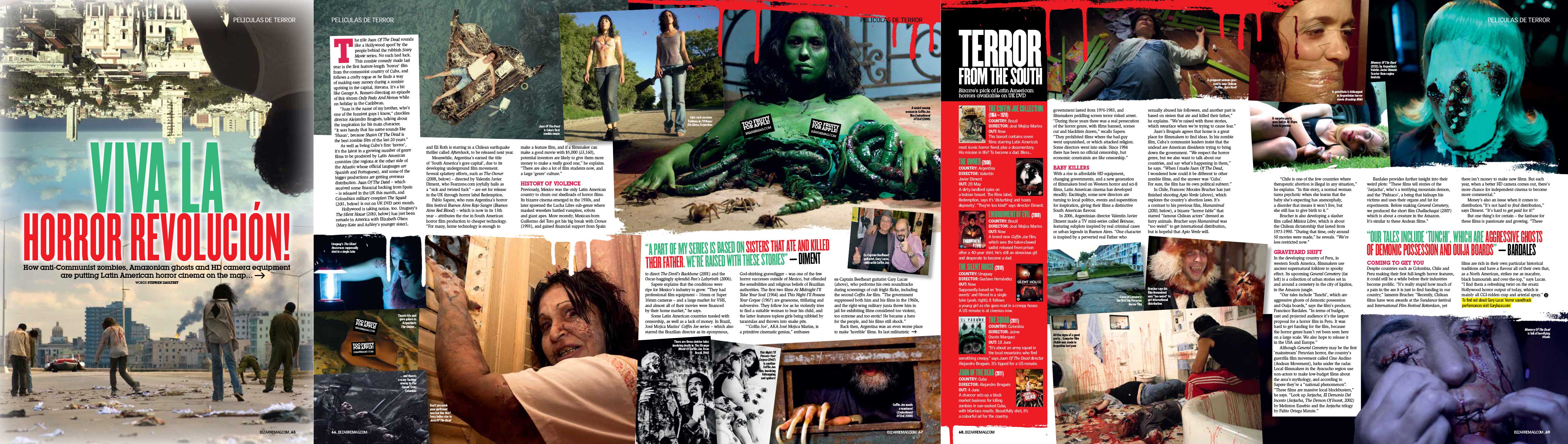 South American horror films — Bizarre Mag 2012
