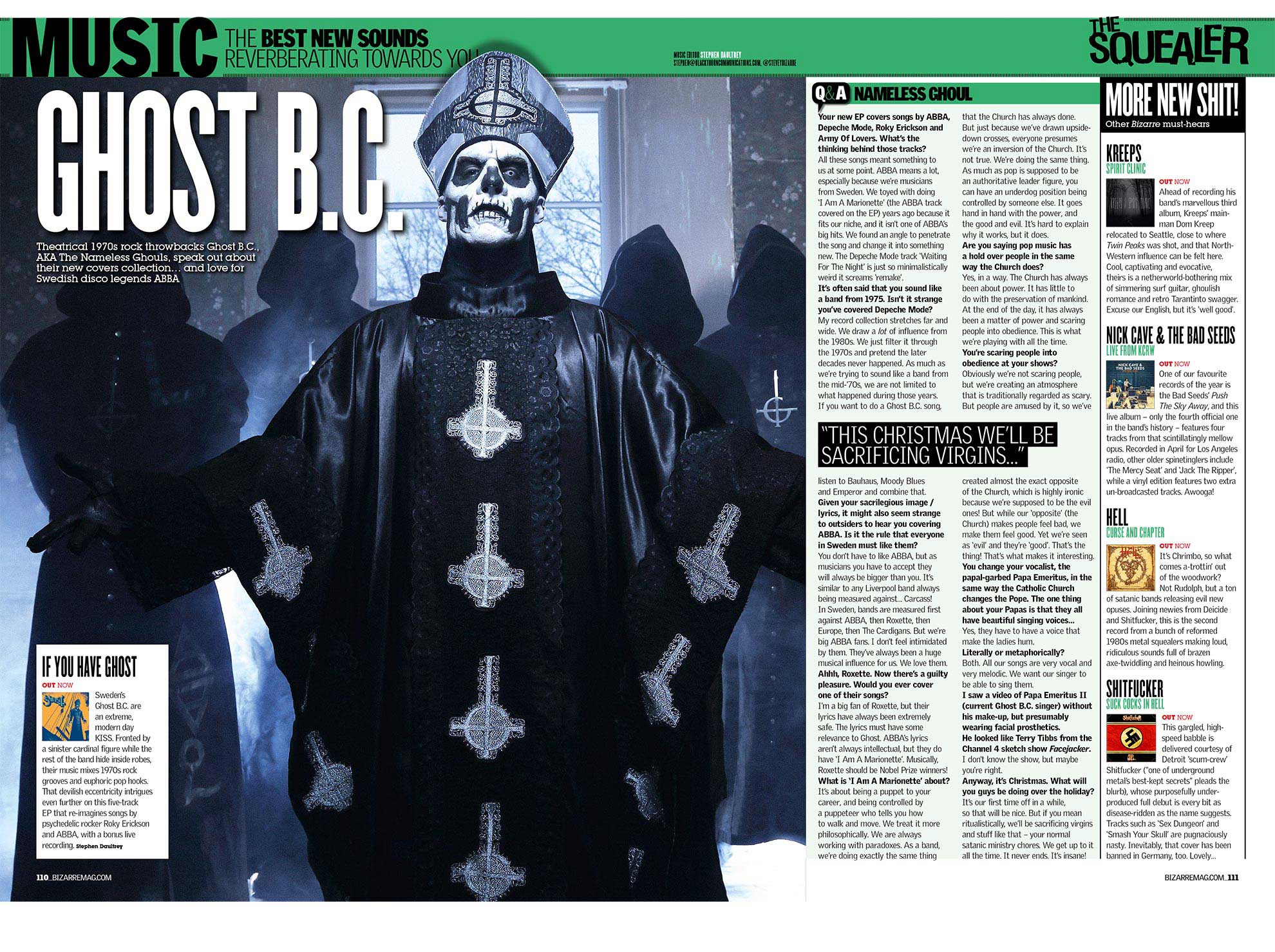 Ghost BC — Bizarre Mag 2014 